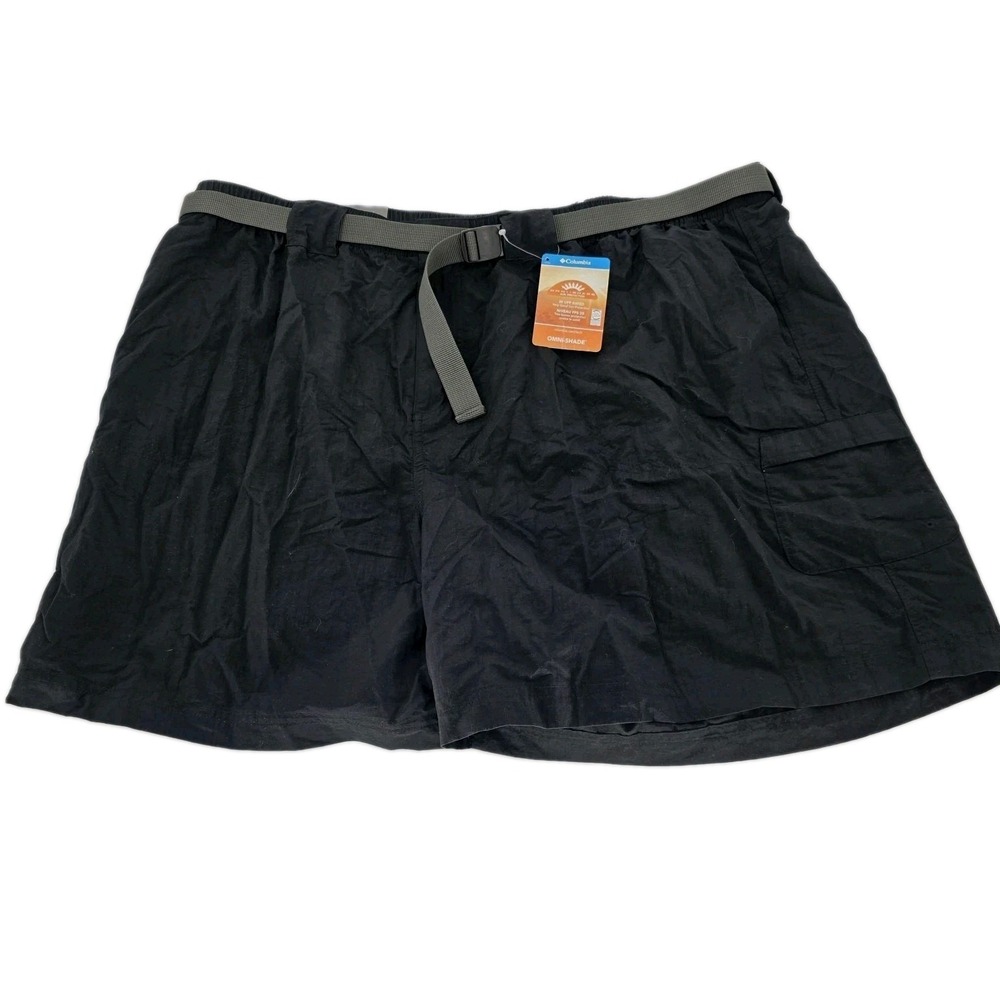 Columbia Shorts Women's Plus 3X Black Sandy River Cargo UPF30 Water Outdoor New